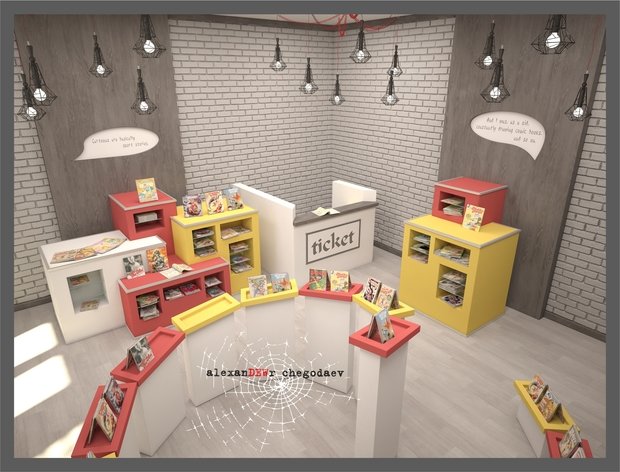 Фото из портфолио Магазин Комиксов – фотографии дизайна интерьеров на INMYROOM