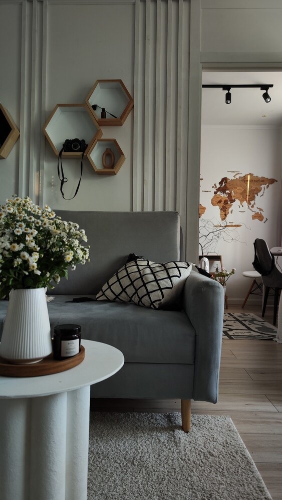 Фотография: в стиле , Ремонт на практике, Хрущевка, 2 комнаты, 40-60 метров – фото на INMYROOM Фотография: в стиле , Ремонт на практике, Хрущевка, 2 комнаты, 40-60 метров – фото на INMYROOM