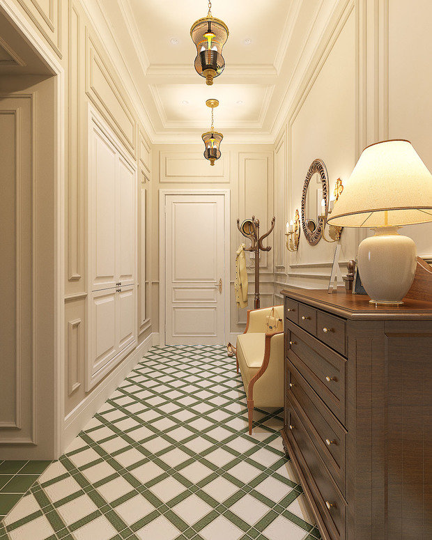 Фото из портфолио "Нескучная классика". Квартира для мамы и дочки. – фотографии дизайна интерьеров на INMYROOM