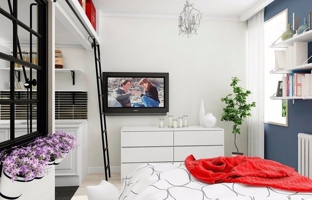 Фотография: Спальня в стиле Скандинавский, как сэкономить, сэкономить на покупке квартиры, как сэкономить на покупке квартиры, сэкономить на ремонте, как экономить воду, экономия, #каксэкономить, как сэкономить на ремонте, как сэкономить электричество – фото на INMYROOM