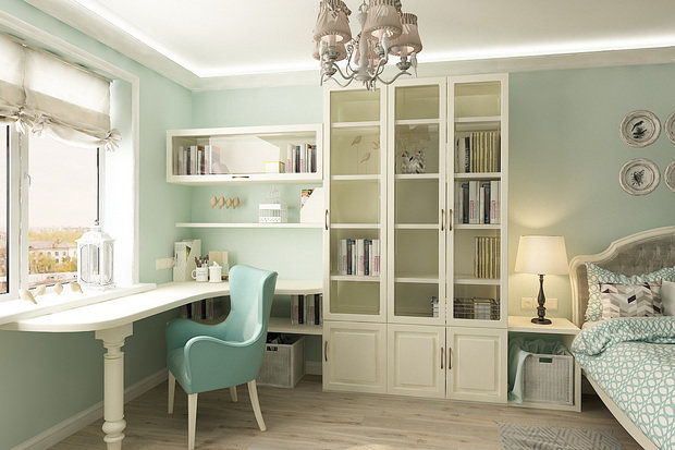 Фото из портфолио Девичья комната с птицами – фотографии дизайна интерьеров на INMYROOM