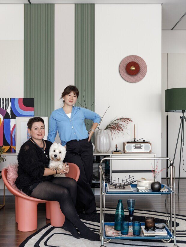 Фотография: Гостиная в стиле Современный, Квартира, Проект дня, Кирпичный дом, 4 и больше, Более 90 метров, Алматы, современный с элементами эклектики, Марина Сапунова, Анара Байшулакова – фото на INMYROOM