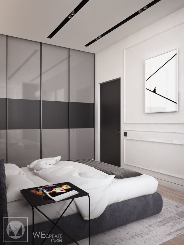 Фото из портфолио Квартира в тёмных тонах – фотографии дизайна интерьеров на INMYROOM