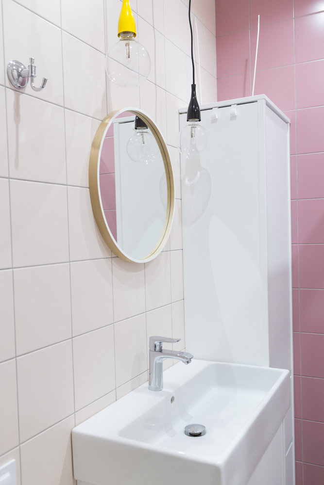 Фотография: Ванная в стиле Скандинавский, Минимализм, Современный, Квартира, Проект недели, Мария Шумская, Московская область, Монолитный дом, 2 комнаты, 40-60 метров, Анна Явишкина, Sweet Home – фото на INMYROOM Фотография: Ванная в стиле Скандинавский, Минимализм, Современный, Квартира, Проект недели, Мария Шумская, Московская область, Монолитный дом, 2 комнаты, 40-60 метров, Анна Явишкина, Sweet Home – фото на INMYROOM