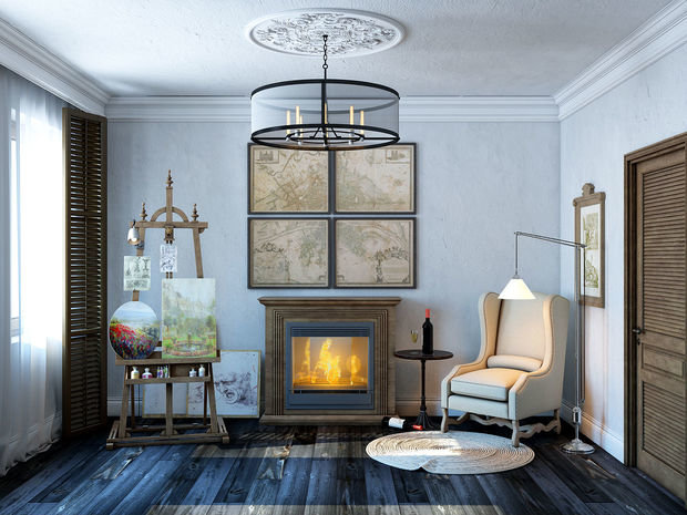 Фото из портфолио Дизайн интерьера с элементами винтажной классики – фотографии дизайна интерьеров на INMYROOM