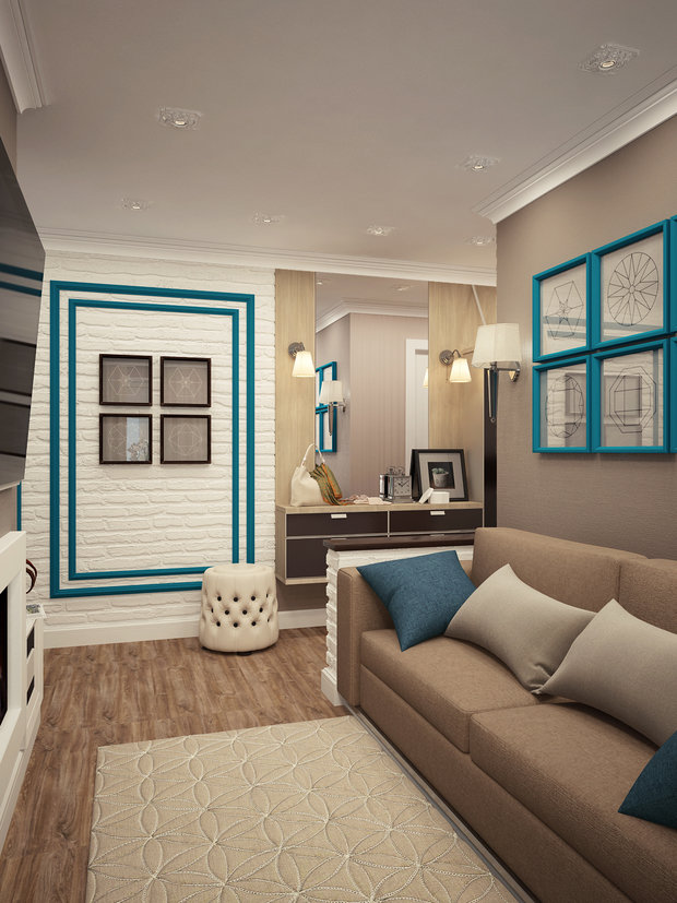 Фото из портфолио Переделка хрущевки – фотографии дизайна интерьеров на INMYROOM