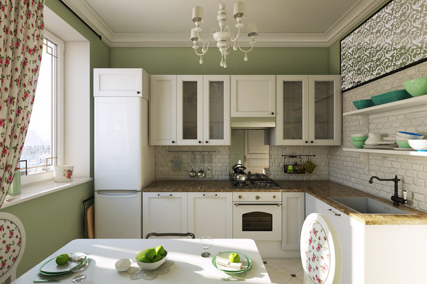 Фотография: Кухня и столовая в стиле Прованс и Кантри, Квартира, Дома и квартиры, IKEA, Проект недели, Москва – фото на INMYROOM