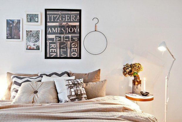 Фотография: Спальня в стиле Скандинавский, Декор интерьера, Квартира, Аксессуары, Декор, Белый – фото на INMYROOM