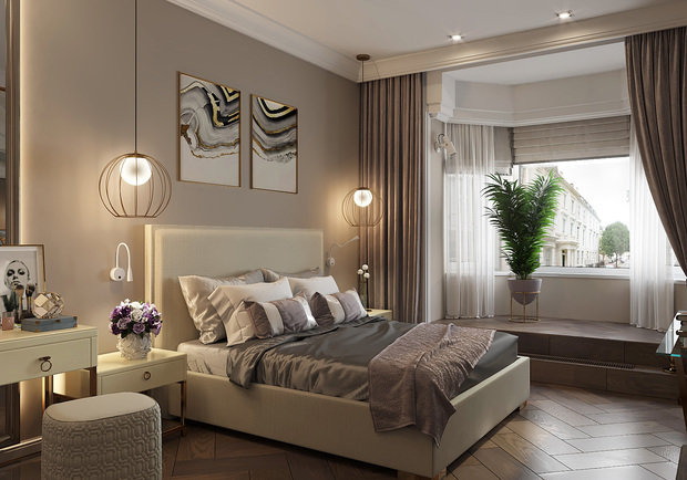 Фото из портфолио Неоклассика на  "Смольном проспекте" – фотографии дизайна интерьеров на INMYROOM