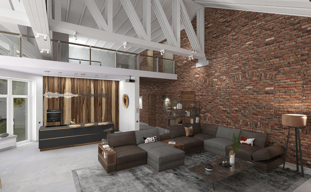 Фотография: Гостиная в стиле Лофт, Проект недели, ПРЕМИЯ INMYROOM – фото на INMYROOM