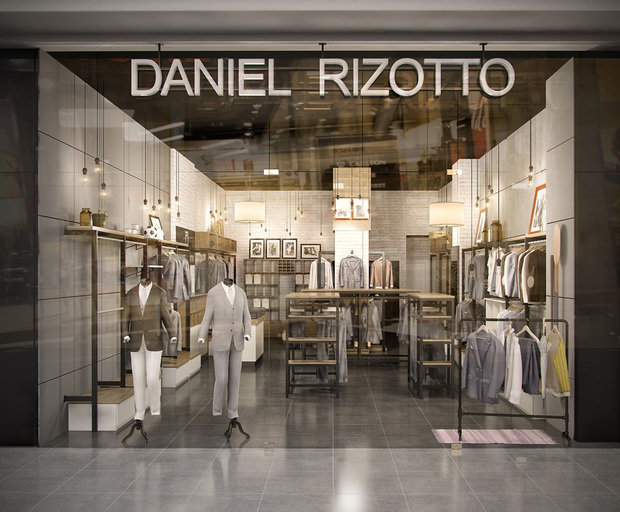 Фото из портфолио Дизайн интерьера магазина мужской одежды «DANIEL RIZOTTO» в ТРК «Меганом» – фотографии дизайна интерьеров на INMYROOM