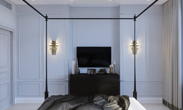 Фото из портфолио Квартира - современная классика 135 кв. Спальня – фотографии дизайна интерьеров на INMYROOM