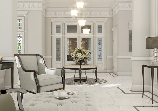 Фото из портфолио "Нежная классика" – фотографии дизайна интерьеров на INMYROOM