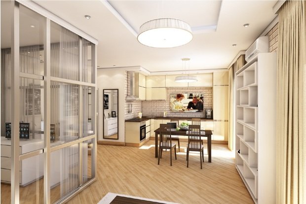 Фото из портфолио Квартира 52 кв.м – фотографии дизайна интерьеров на INMYROOM