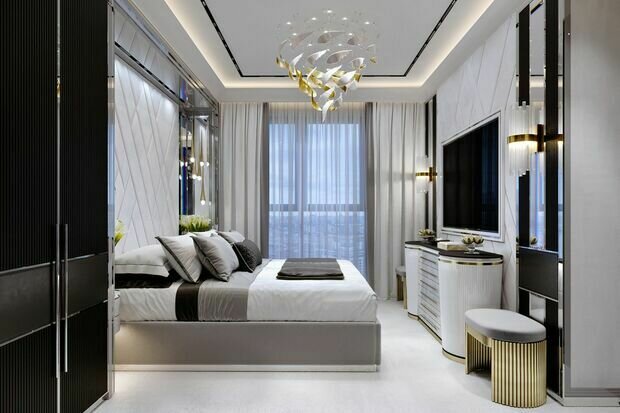 Фото из портфолио Квартира 55,5 м² в ЖК Селигер Сити: дорогие и оригинальные решения на каждом м² – фотографии дизайна интерьеров на INMYROOM