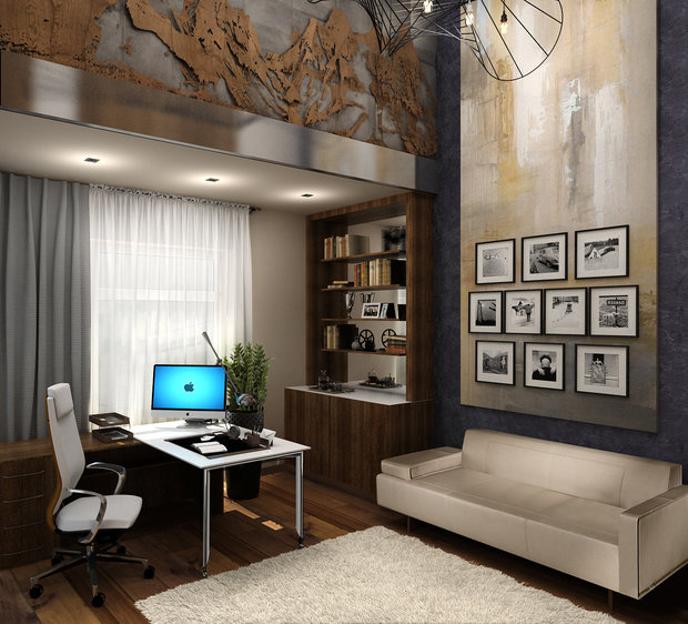 Фото из портфолио Кабинет для мужчины  – фотографии дизайна интерьеров на INMYROOM