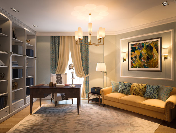 Фотография: Кабинет в стиле Прованс и Кантри – фото на INMYROOM