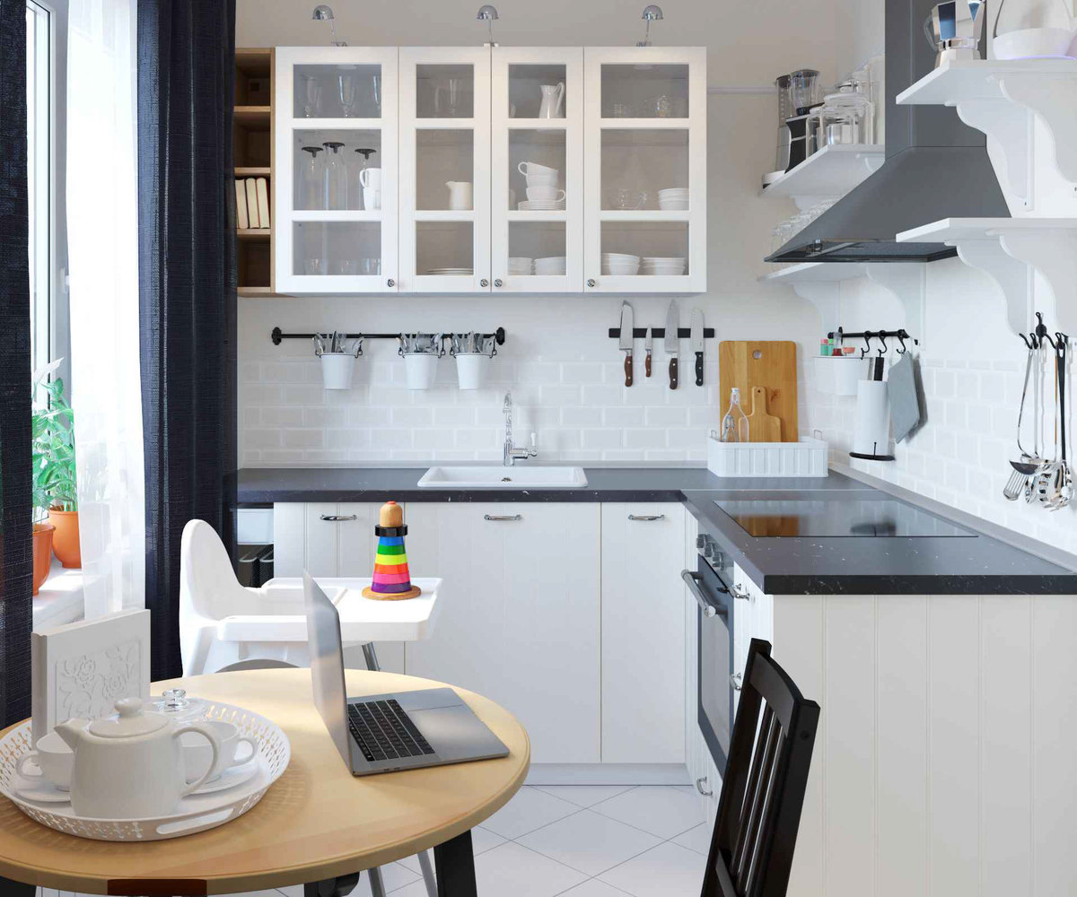 Фотография: Кухня и столовая в стиле Скандинавский, Гид, ИКЕА, П-44 – фото на INMYROOM Фотография: Кухня и столовая в стиле Скандинавский, Гид, ИКЕА, П-44 – фото на INMYROOM