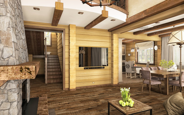 Фото из портфолио Дом в Московской области – фотографии дизайна интерьеров на INMYROOM