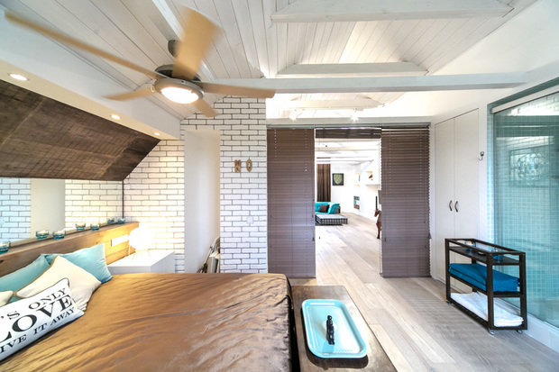 Фотография: Спальня в стиле Прованс и Кантри, Лофт, Скандинавский, Современный, Интерьер комнат, Дача, Дачный ответ, Мансарда – фото на INMYROOM