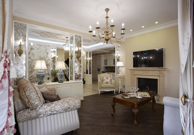 Фото из портфолио Коттедж в стиле Современная классика – фотографии дизайна интерьеров на INMYROOM