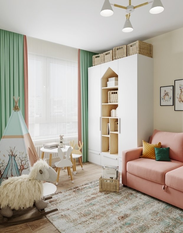 Фото из портфолио Детская "Леденцы" – фотографии дизайна интерьеров на INMYROOM