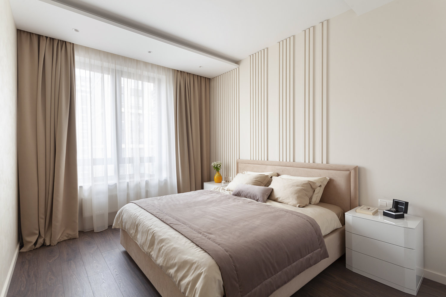 Фотография: Спальня в стиле Современный, Квартира, Проект недели, Москва, 2 комнаты, 60-90 метров, Мария Ничипоренко – фото на INMYROOM