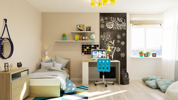 Фото из портфолио Квартира с характером – фотографии дизайна интерьеров на INMYROOM