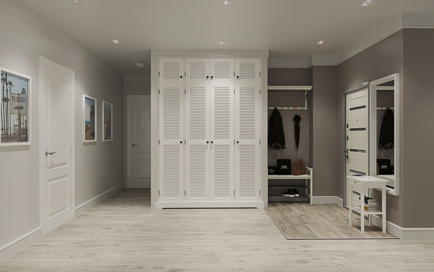 Фотография: Прихожая в стиле Скандинавский, Квартира, Проект недели, Екатеринбург, Монолитный дом, Юлия Калеми, 3 комнаты, 60-90 метров – фото на INMYROOM