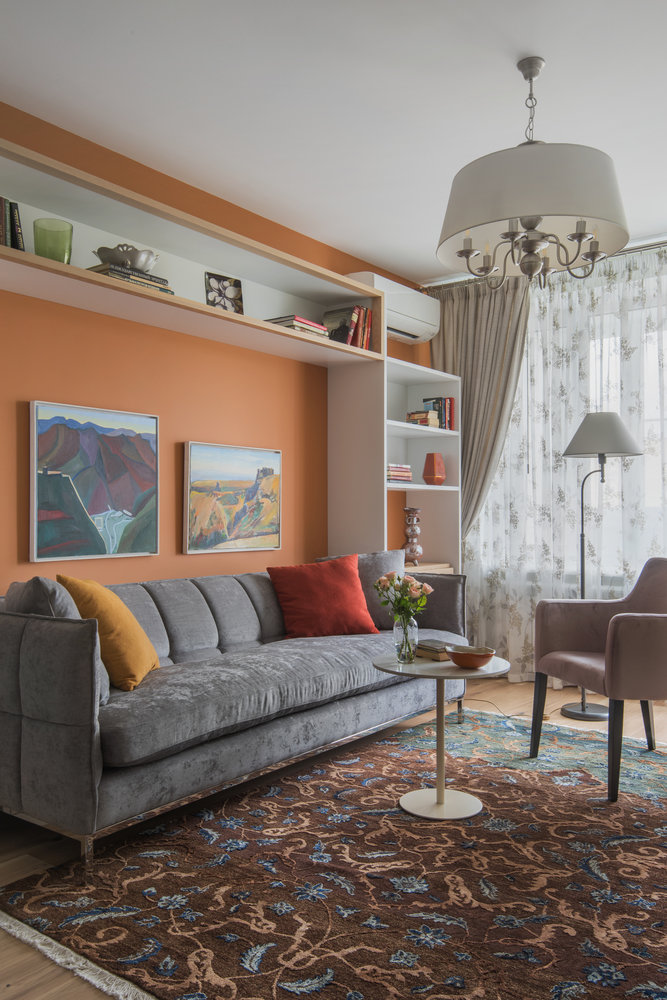 Фотография: Гостиная в стиле Современный, Прованс и Кантри, Квартира, Проект недели, Москва, 2 комнаты, 60-90 метров, Наталия Суслина – фото на INMYROOM Фотография: Гостиная в стиле Современный, Прованс и Кантри, Квартира, Проект недели, Москва, 2 комнаты, 60-90 метров, Наталия Суслина – фото на INMYROOM