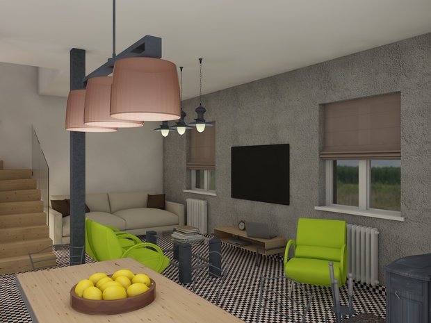 Фотография: Гостиная в стиле Лофт – фото на INMYROOM