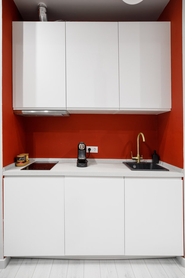 Фотография: Кухня и столовая в стиле Современный, Квартира, Студия, Проект недели, Москва, до 40 метров, Александра Паньшина – фото на INMYROOM