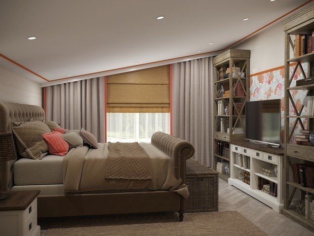 Фотография: Спальня в стиле Прованс и Кантри, Классический, Дом, Советы, Дача, оксана евдокимова, мм-2 – фото на INMYROOM