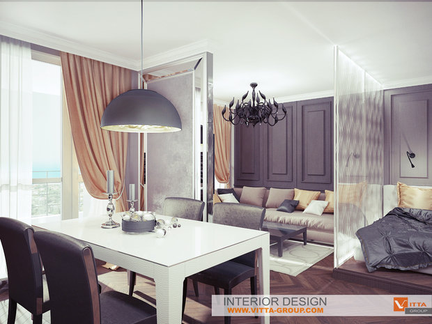 Фото из портфолио Апартаменты в Ялте – фотографии дизайна интерьеров на INMYROOM