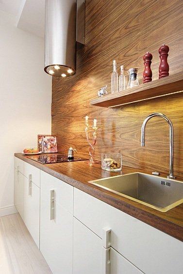 Фотография: Кухня и столовая в стиле Современный, Минимализм, Квартира, Дома и квартиры – фото на INMYROOM