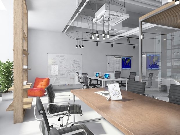 Фото из портфолио Офис в Сколково – фотографии дизайна интерьеров на INMYROOM