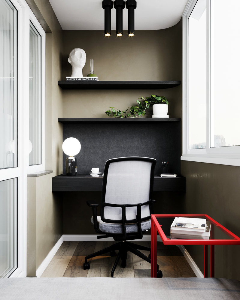 Фотография: Балкон в стиле Современный, Квартира, Минимализм, Проект недели, Казахстан, 2 комнаты, 40-60 метров, Anova Interior Design – фото на INMYROOM Фотография: Балкон в стиле Современный, Квартира, Минимализм, Проект недели, Казахстан, 2 комнаты, 40-60 метров, Anova Interior Design – фото на INMYROOM