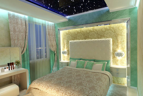 Спальня в эклектичном стиле