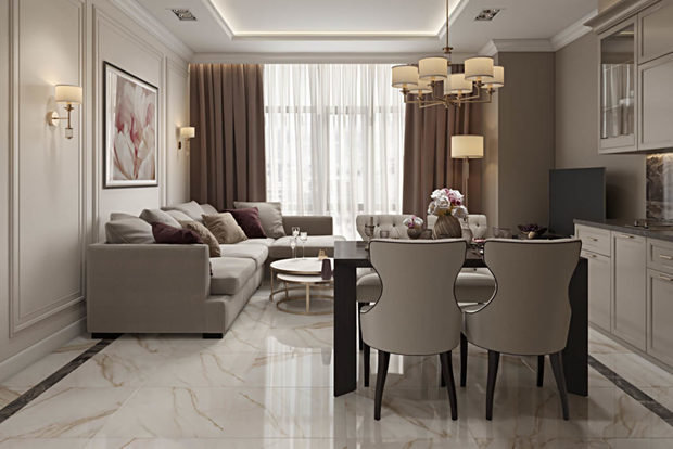 Фото из портфолио ЖК «Дом на Клинской» 63 кв.м. – фотографии дизайна интерьеров на INMYROOM