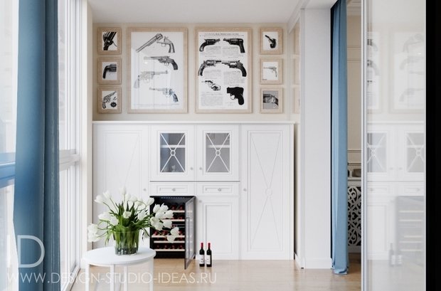 Фото из портфолио СОВРЕМЕННАЯ КЛАССИКА НА ГАГАРИНСКОМ, 137м² – фотографии дизайна интерьеров на INMYROOM