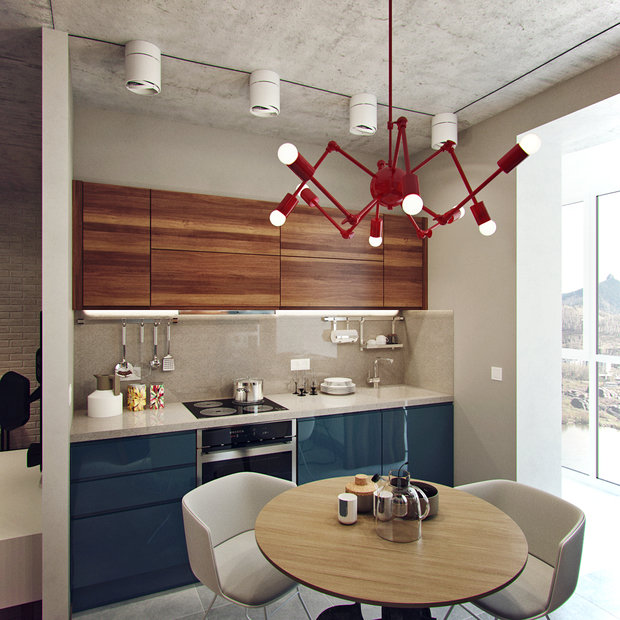 Фото из портфолио Проект небольшой квартиры для друга – фотографии дизайна интерьеров на INMYROOM