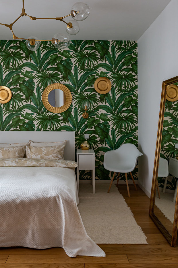 Фотография: Спальня в стиле Скандинавский, Современный, Квартира, Проект недели, Санкт-Петербург, 1 комната, 40-60 метров, Антон Бипиташ – фото на INMYROOM