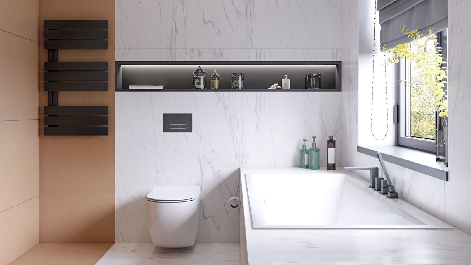 Фотография: Ванная в стиле Современный, Дом, Украина, Проект дня, Ирпень, Таунхаус, 4 и больше, Более 90 метров, Quader Architecture – фото на INMYROOM