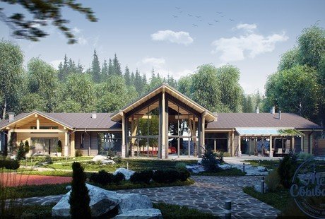 Шале под елями