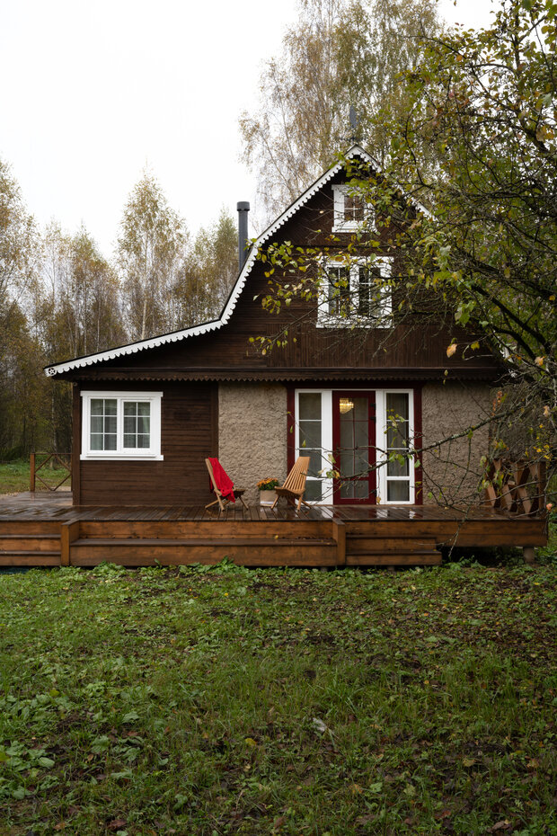 Фотография: Терраса в стиле , Эклектика, Дом, Проект дня, Дача, Дом и дача, Московская область, Кирпичный дом, 4 и больше, 60-90 метров, Лиза Солис – фото на INMYROOM