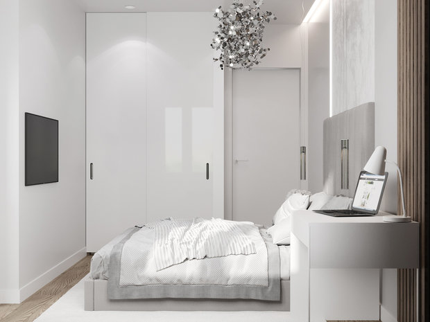 Фото из портфолио Спальня 10,9 кв.м. – фотографии дизайна интерьеров на INMYROOM