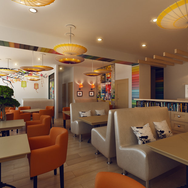 Фото из портфолио кафе ЗАБИЯКИ – фотографии дизайна интерьеров на INMYROOM