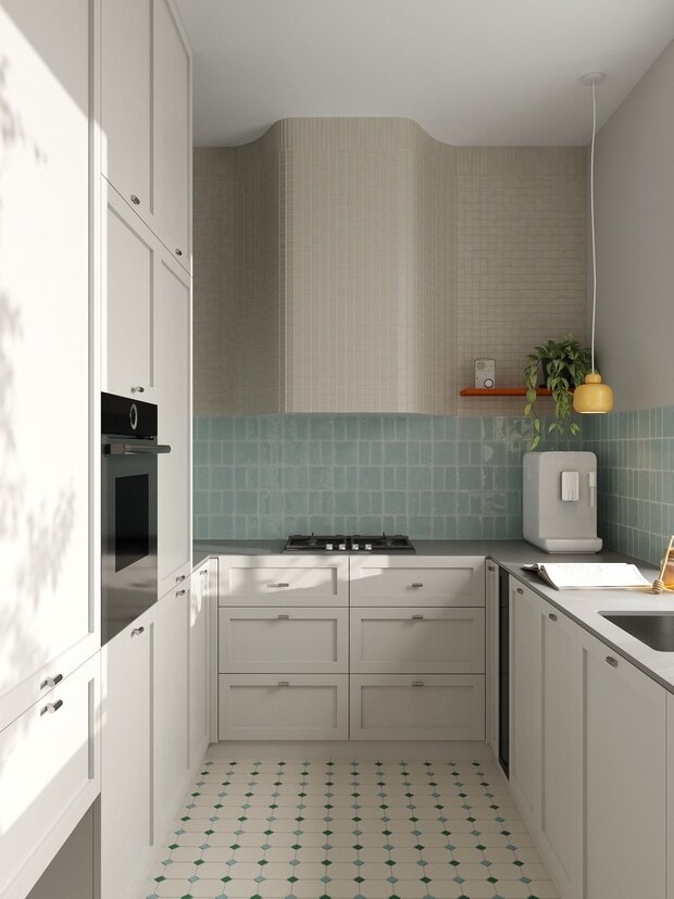 Фотография: Кухня и столовая в стиле Скандинавский, Современный, Квартира, Проект недели, Москва, 4 и больше, Более 90 метров, DSGN HUB, Винтажный – фото на INMYROOM