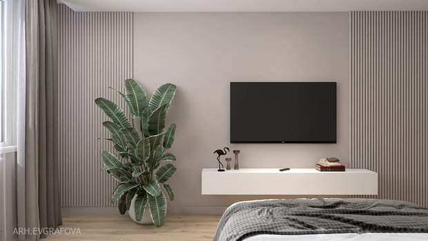 Фото из портфолио Проект спальни 22 кв.м – фотографии дизайна интерьеров на INMYROOM