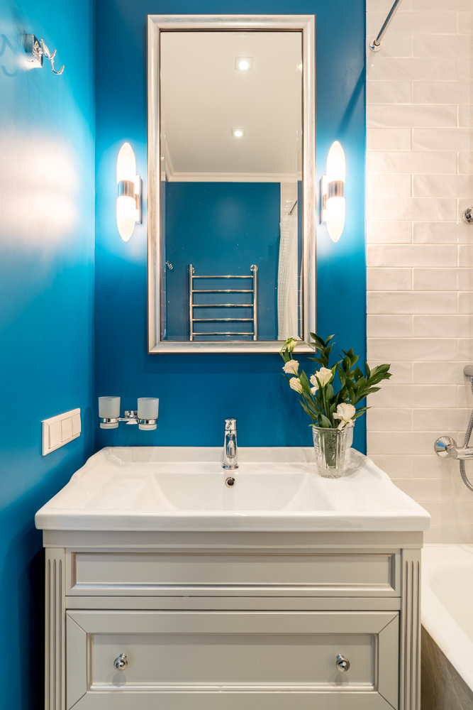 Фотография: Ванная в стиле Современный, Квартира, Проект недели, Москва, Монолитный дом, 2 комнаты, 40-60 метров, Наталья Широкорад – фото на INMYROOM Фотография: Ванная в стиле Современный, Квартира, Проект недели, Москва, Монолитный дом, 2 комнаты, 40-60 метров, Наталья Широкорад – фото на INMYROOM